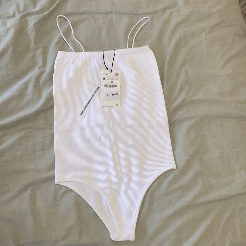 Zara white bodysuit
